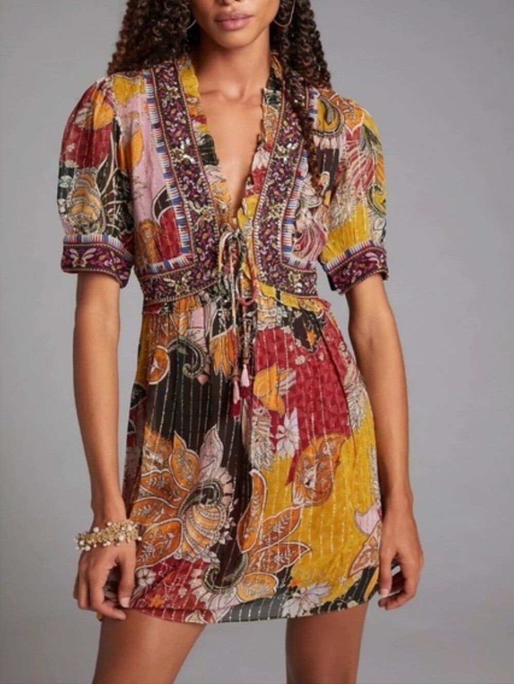 Anthropologie x Verb By Pallavi Singhee Mini Dress S